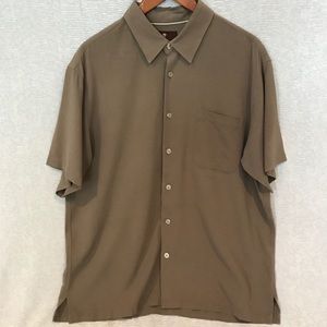 Toscano Men's Size XL Short Sleeve Camp Shirt